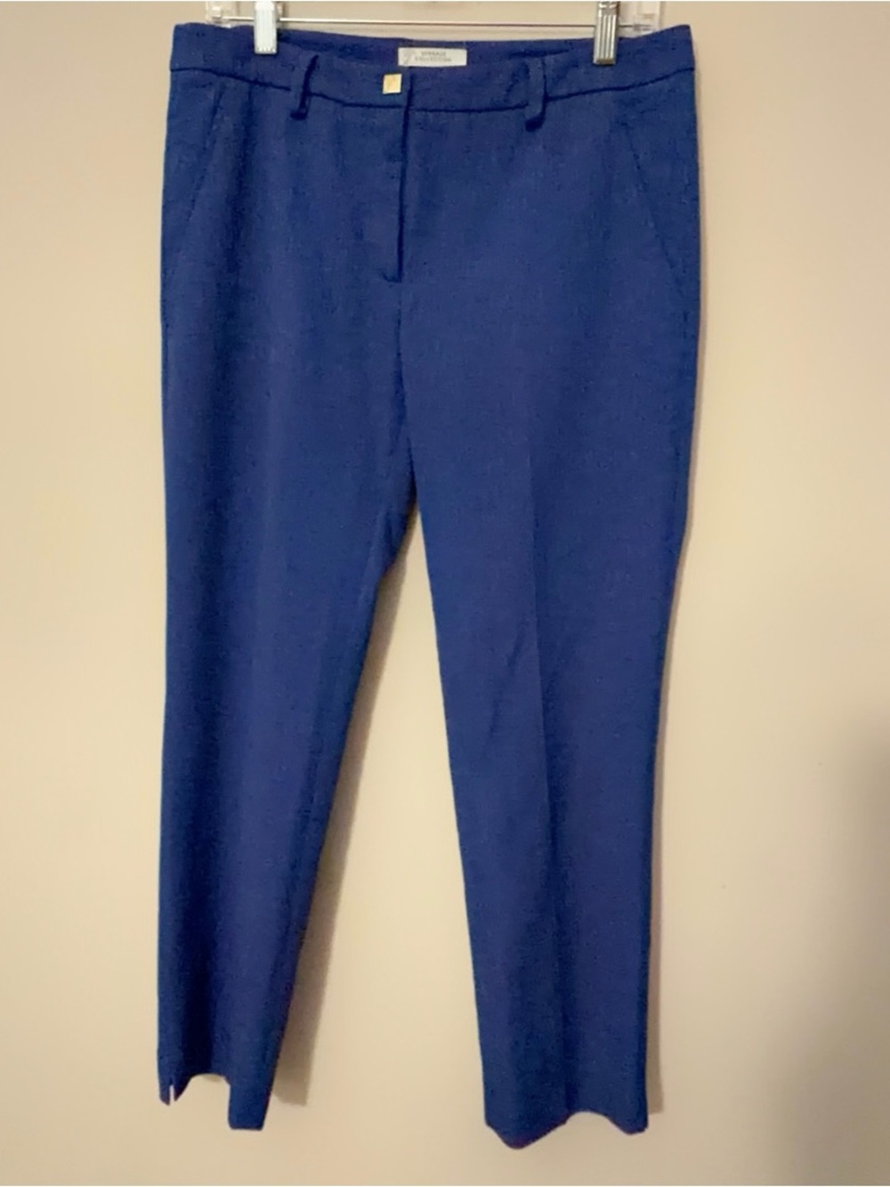 Versace Royal Blue Women's Tailored Pants